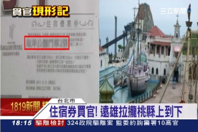 逃避現金行賄　遠雄悅來住宿券拉攏官