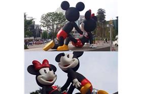 米奇米妮，你們在幹什麼！（圖／翻攝楊達敬臉書）