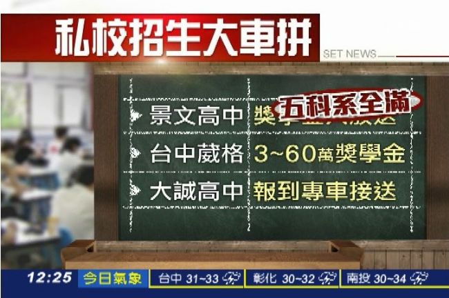 搶人大戰！私校祭獎學金吸引學生就讀