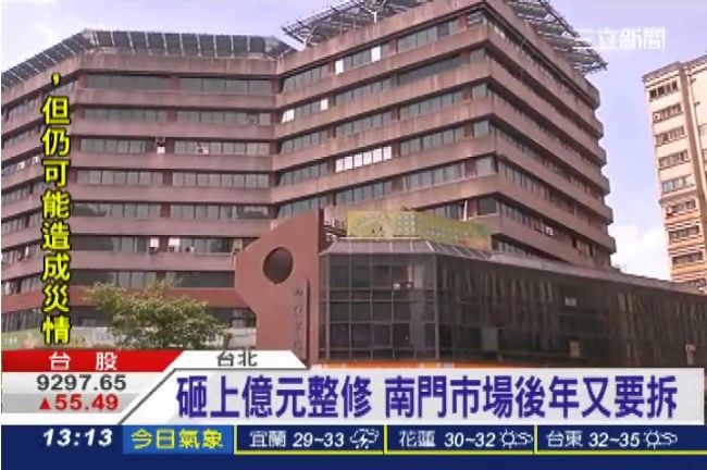 砸上億元整修　南門市場後年又要拆