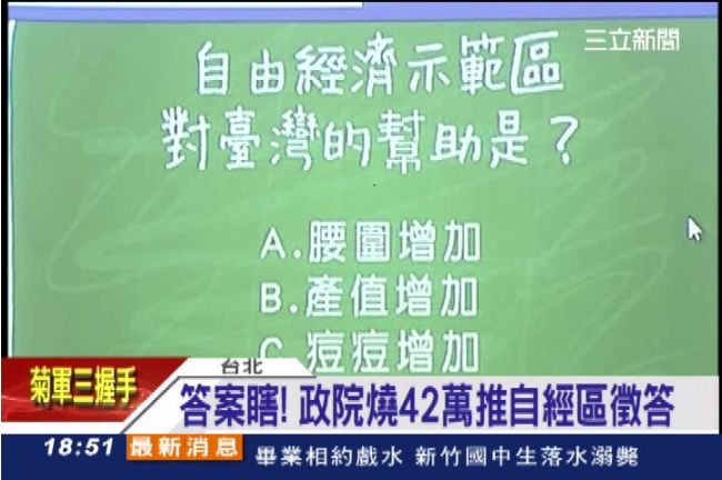 愚蠢行銷？自經區有獎徵答題目瞎爆了