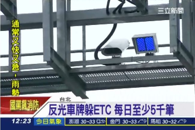 反光車牌躲ETC　小心吃上萬元罰單