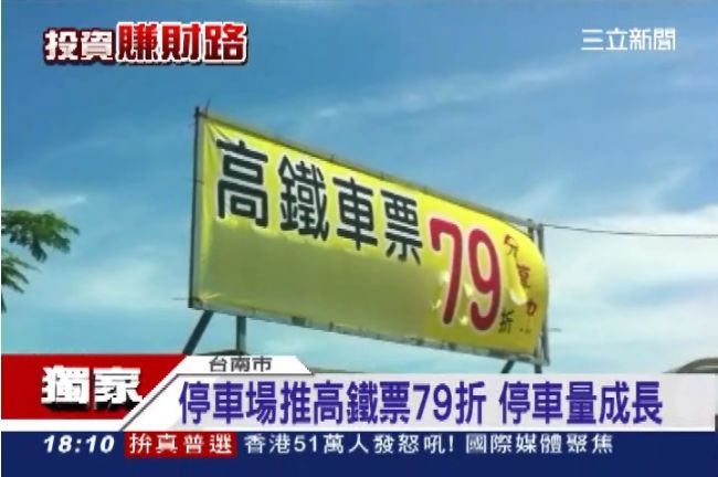 業者搶商機　停車可購高鐵79折票