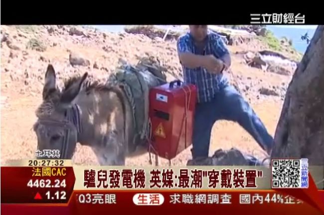 牧羊人上網奇招　驢子變身行動電源