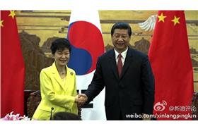 習近平&朴槿惠／微博