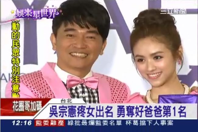吳宗憲疼女出名　勇奪好爸爸第一名