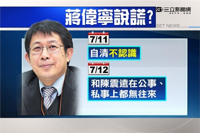 扯！合作12年　蔣偉寧不認識陳震遠