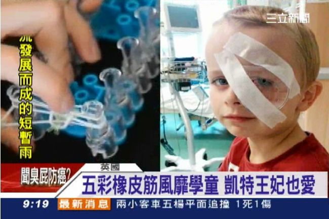 「彩色橡皮筋」藏危機　男童左眼失明