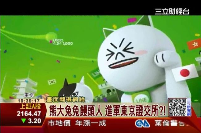 熊大兔兔饅頭人　傳要進軍東京證交所