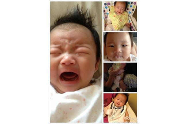 母愛大爆發！大S女兒吐奶泡也萌翻