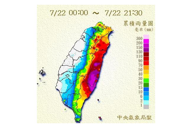 全台5縣107村！土石流黃色警戒
