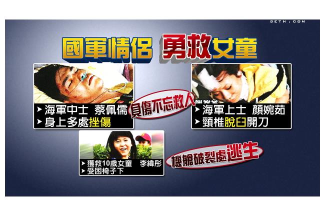 「身邊都是火」英勇士官情侶不忘救人