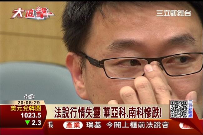 法說行情失靈　華亞科、南科今慘跌