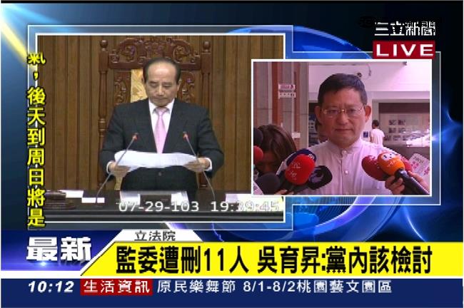 監委11人死亡名單？吳育昇：有看到