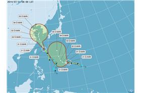 娜克莉颱風、豪雨、李富城－圖／中央氣象局