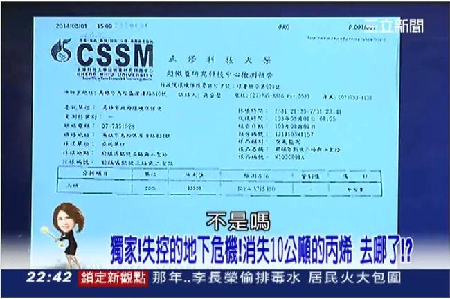 獨／失控的地下危機！丙烯竟消失了？