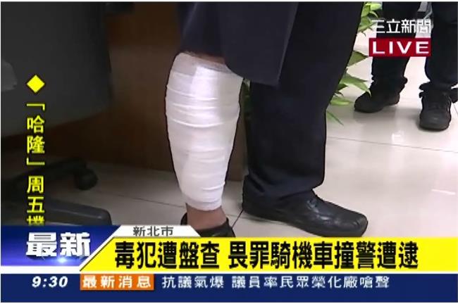 男子半夜遇盤查　竟衝撞害警腳灼傷