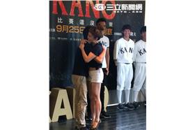 導演及演員一起為KANO再上映宣傳 (記者/關韶文 攝影)