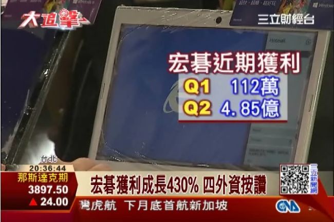 外資按讚！宏碁Q2獲利衝430%
