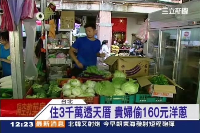 住3千萬透天厝　貴婦偷160元洋蔥