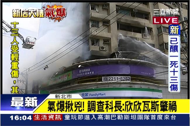 新店氣爆案　總幹事、欣欣列被告遭約談