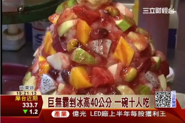 「巨無霸水果剉冰」每口皆是驚喜！