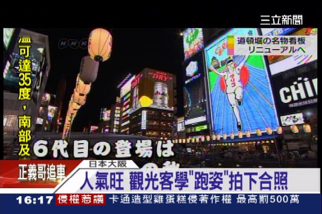 大阪地標「跑跑人」　今晚最後點燈