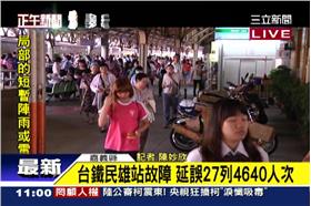 台鐵民雄站誤點