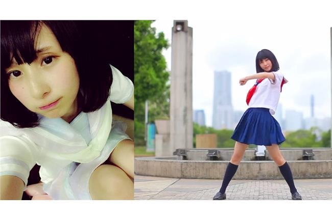 水手服美眉愛跳舞　清新賣萌跳妖怪舞