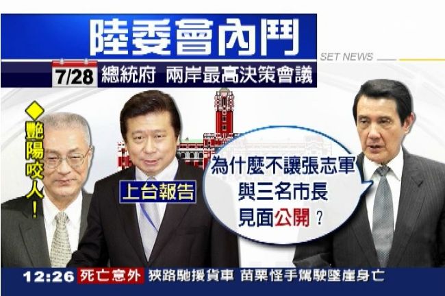 張志軍「密談」首長　爆馬不滿張顯耀