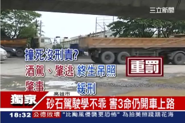 獨／砂石駕駛學不乖　害死3命仍上路