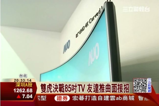 面板雙虎決戰 友達 預測65吋tv需求超過400萬台 財經 三立新聞網setn Com