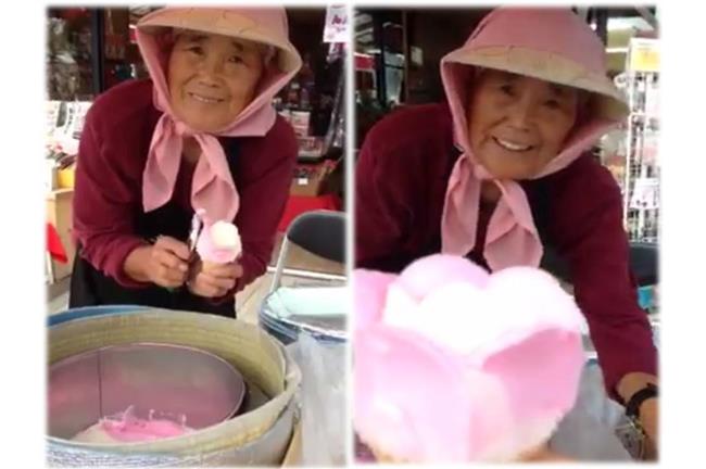 80歲阿嬤的藝術─「玫瑰花」冰淇淋