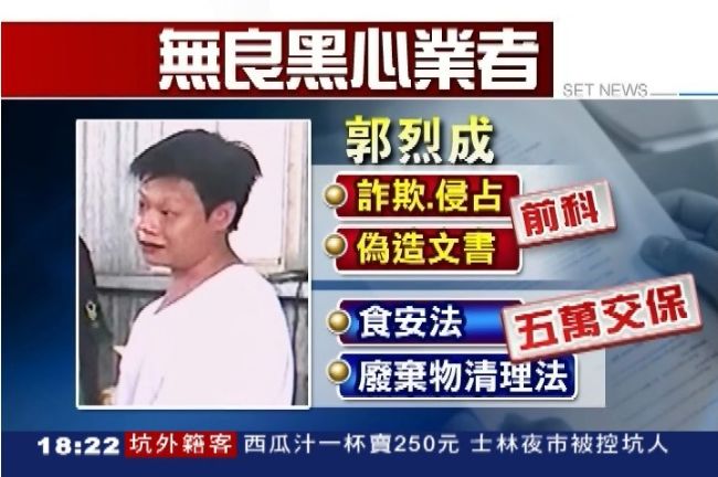 太離譜！地溝油主嫌喊窮　5萬就交保