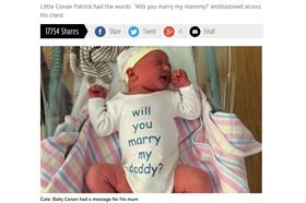 求婚、嬰兒－圖／鏡報