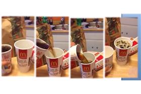 麥當勞,大杯,中杯,飲料（來源：youtube）