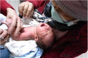 嬰兒接種卡介苗。圖片來源：flicker-陳好酸