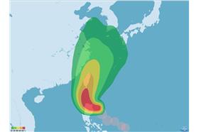 0919鳳凰颱風暴風圈侵襲機率_中央氣象局