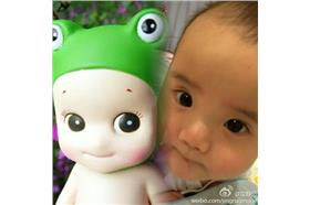 ▲超可愛Anderson（圖／翻攝自梁靜茹微博）