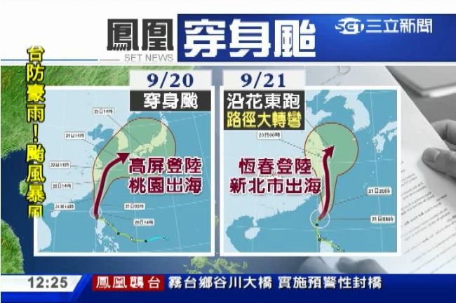 鳳凰路徑詭沿東岸北上　北部防豪大雨