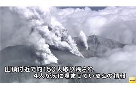 日本火山爆發/圖-YOUTUBE