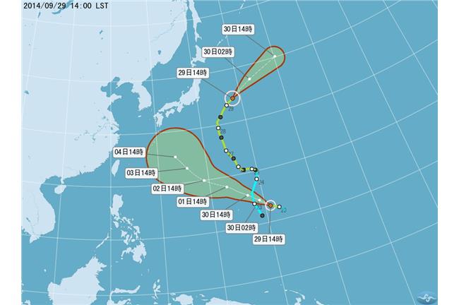 輕度颱風「巴逢」成形　明起高溫降2度