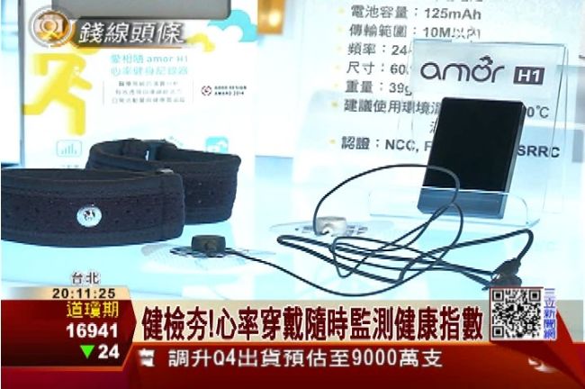 健康商機！麗臺推穿戴心率紀錄器