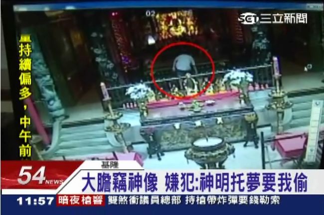賊偷呂洞賓！嫌犯：神明托夢要我偷