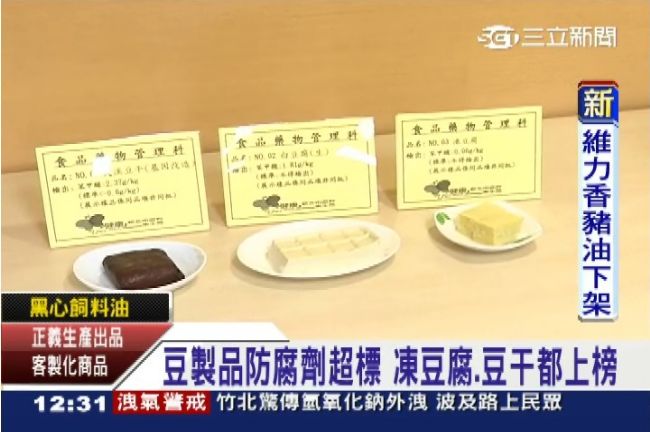 防腐劑超標！凍豆腐、豆干都上榜　