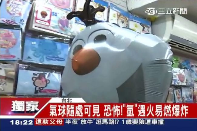 獨／恐怖！氫氣球遇火易燃爆炸恐毀容