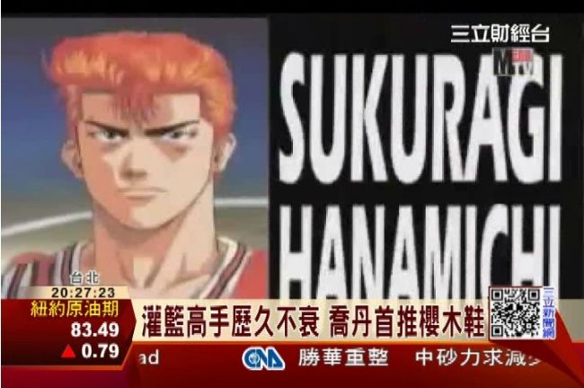 櫻木花道成喬丹6代言人　作者難置信