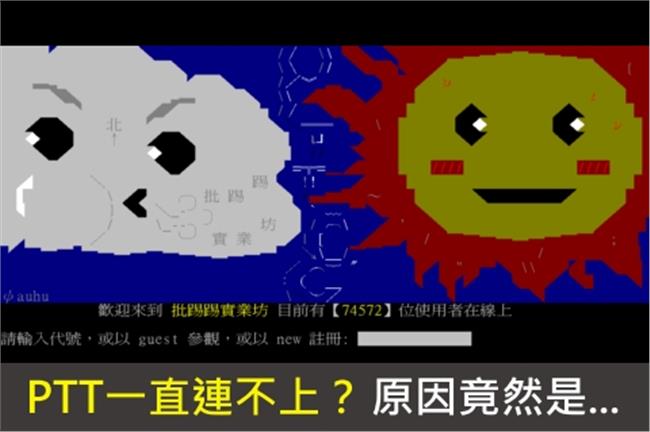 PTT連不上了？停機斷線原因竟是…