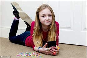 崔妮蒂彩色橡皮筋/翻攝自英國《每日郵報》