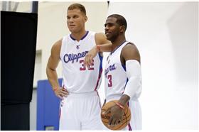 左起為Blake Griffin與Chris Paul （圖／美聯社／達志影像）